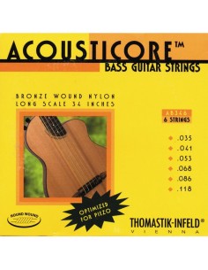 Cuerdas Bajo Acustico Thomastik (AB346) Acoustic Bass 6 Strings (035/041/053/068/086) (Juego)