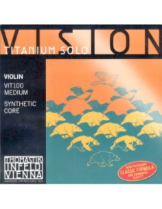 4/4 Violin Strings Thomastik Vision Titanium (Vit100) Medium (Complete Set)