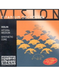 Thomastik Vision Titanium Orchestra 4/4 Violin Strings (Vit100o) Medium (Complete Set)