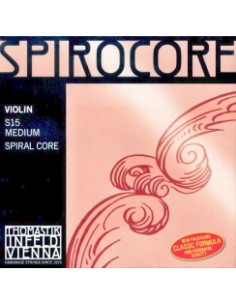 4/4 Violin Strings Thomastik Spirocore (S15) Medium (Complete Set)