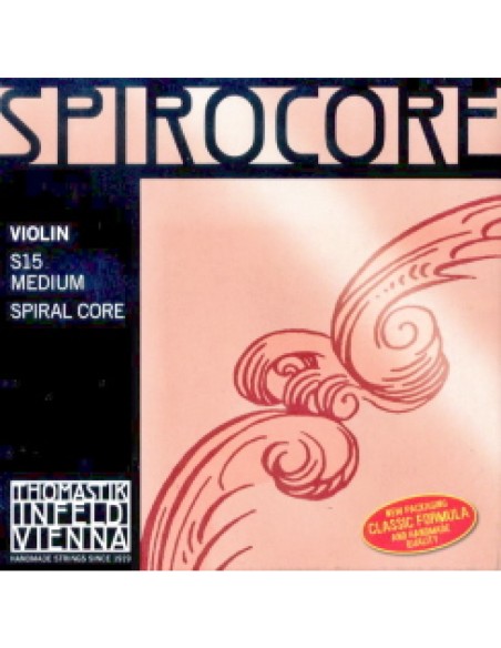 4/4 Violin Strings Thomastik Spirocore (S15) Medium (Complete Set)