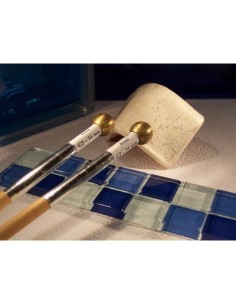 Mazas Lira (Carrillon) (Par) Cabeza 16 mm. Laton Longitud: 33 cm. Iñaki Sebastian (G2/16) Standard