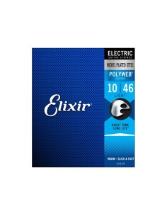 Elixir Polyweb 12050 Electric Guitar Strings (10-46) (Complete Set) 2