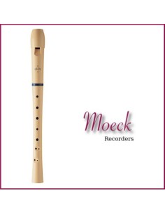 Flauta Dulce Soprano Digitacion Barroca Moeck (1021) (Flauto 1 Sintetico) 2 Piezas