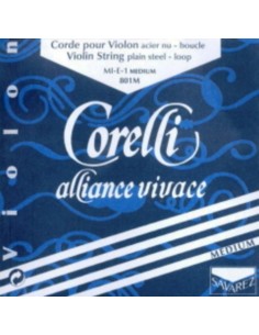 Cuerda Violin 4/4 1ª (E) (Mi) Savarez Corelli Alliance (801M) (Acero) Bola Medium