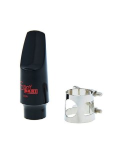 Boquilla Saxofon Soprano Bari (ESKSS) Espirit con Boquillero de Plastico y Abrazadera Niquelada