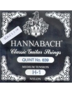 Requinto Hannabach Black Guitar Strings 839-MT (Complete Set)