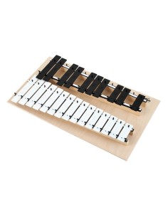 Metalofono Cromatico 25 Laminas Goldon Blancas y Negras (11080)