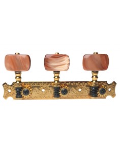 Clavijero Guitarra Clasica Gotoh 35G620-1R (Palomillas Marrones) Dorado