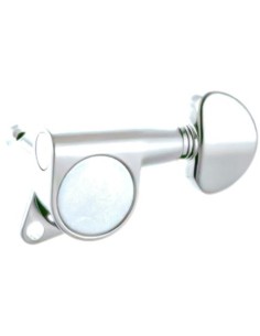 Clavija Guitarra Acustica o Electrica Luthier J333C-D7 Cromado 3+3