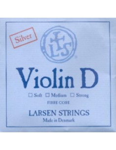 Violin String 4/4 3rd (D) (D) Larsen (Silver) Medium