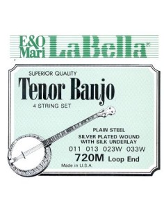 Cuerdas Banjo La Bella (720/M) Tenor (011/013/015/021W/011) (Juego 4 Cuerdas)