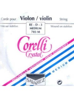 Cuerda Violin 4/4 3ª (D) (Re) Savarez Corelli Crystal (703M) (Aluminio) Medium
