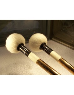 Mazas Timbal (Par) Mango Bambu Cabeza Fieltro Standard Hard Iñaki Sebastian Med: 36,5 cm.