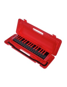 Melodica Hohner Fire 32 Teclas Incluye Estuche, Boquilla y Manguera (943274) Roja y Negra