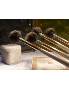 Mazas Vibrafono (2 Pares) Mango Ratan Cabeza Lana Concert Medium Hard Iñaki Sebastian Med: 39 cm.