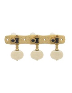 Clavijero Guitarra Clasica Gotoh (35G/1800/1W) (Palomillas Blancas) Laton Cromado