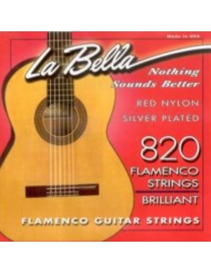 Cuerdas Guitarra Flamenca La Bella Roja 820 (Juego Completo)