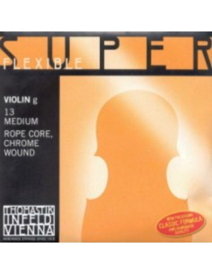 4/4 Violin String 4th (G) (G) Thomastik Superflexible (13) (Chrome) Medium 2