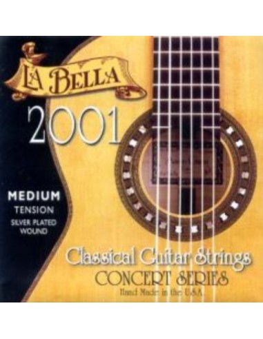 La Bella 2001 Medium Classic Guitar Strings (Complete Set)