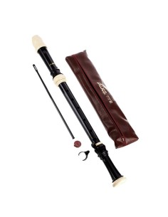 Flauta Dulce Tenor Digitacion Barroca Aulos (511) Plastico 3 Piezas con Llave 2