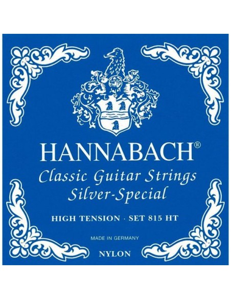 Hannabach Blue Classical Guitar Strings 815-HT (Complete Set)