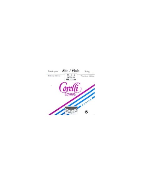 Cuerda Viola 4/4 2ª (D) (Re) Savarez Corelli Crystal (732M) (Aluminio) Medium