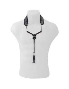 Cordon Clarinete BG (C/20E) Nylon Standard (Elastico) (Al Cuello)Sujecion Cuero Apoyapulgar (C-22YE)