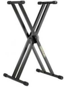 Soporte Teclado Tipo X Tubo Doble Hercules (KS120B) Altura: 530 a 990 mm. Peso: 5,4kg.
