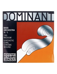 Cuerda Contrabajo 3/4 1ª (G) (Sol) Thomastik Dominant (190) (Entorchado Cromo) Medium 2