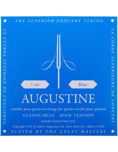 Augustine Classical Guitar Strings (Blue) Strong (Complete Set)
