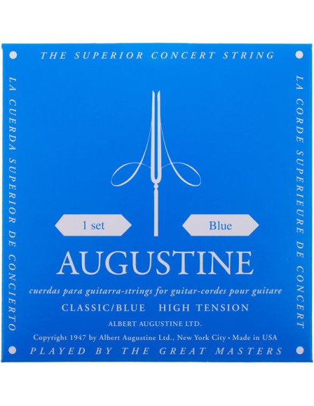 Augustine Classical Guitar Strings (Blue) Strong (Complete Set)