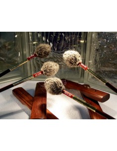 Mazas Marimba (2 Pares) Concert Soft Iñaki Sebastian Longitud: 39 cm. Peso: 39gr. (MCS6N)