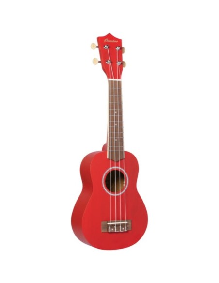 Bambus Sopran Ukulele BE-RED Studio Rot