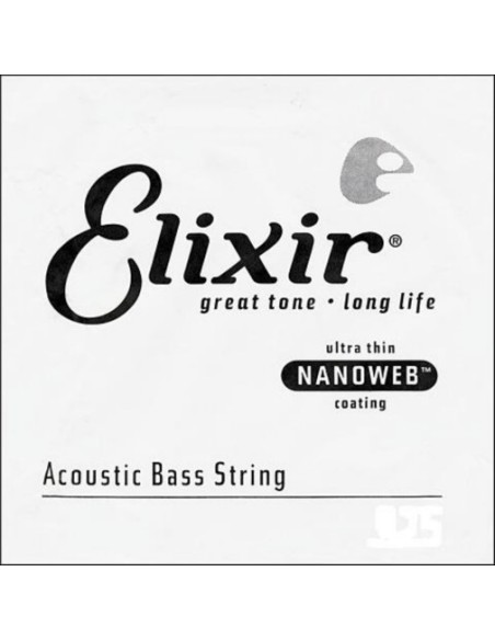 Elixir Nanoweb 050 Acoustic Bass String (Single Unit)