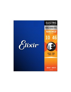 Elixir Electric Guitar Strings Nanoweb 12052 (10-46) (Complete Set)