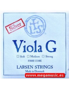 Viola String 4/4 3rd (G) (G) Larsen (Synthetic Silver) Medium