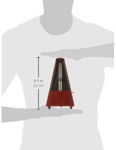 Metronomo Madera Piramide Wittner (811/M) (Sistem Malzel) (Campana) Caoba Mate