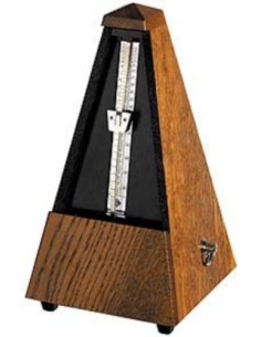 Metronomo Madera Piramide Wittner (818) (Sistem Malzel) (Campana) Roble Pardo Mate