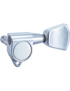 Clavija Guitarra Acustica o Electrica Luthier J235C-M7 Cromado 3+3