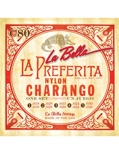 La Bella C-80 Charango Cordes (Set Complet)