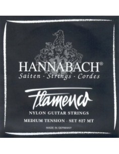 Cuerdas Guitarra Flamenca Hannabach Negra 827-MT (Juego Completo)