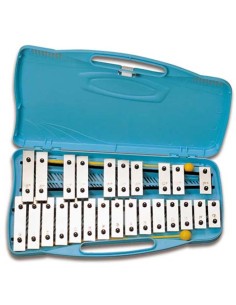 Carrillon Soprano Cromatico Infantil 25 Laminas Cromadas Angel AX25N2 (AG25N2) (Estuche Azul) 2