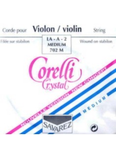Cuerda Violin 4/4 2ª (A) (La) Savarez Corelli Crystal (702M) (Aluminio) Medium