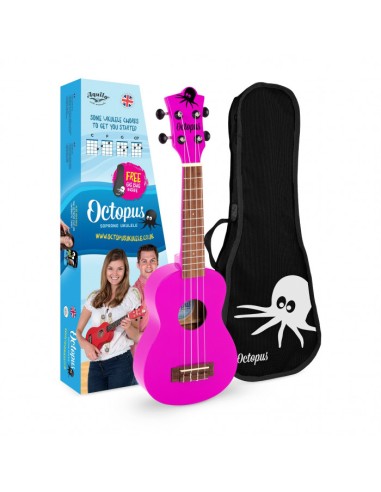 Ukelele Soprano Octopus UK-205PK Rosa