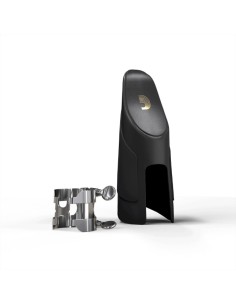 Abrazadera Requinto o Clarinete en Mi bemol, chapada en Plata.,HEC1S ligadura en H y Tapa