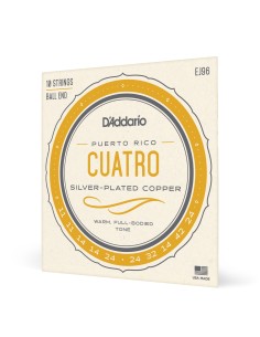 Cuerdas Cuatro Puerto Rico D'Addario (EJ96) (Juego)