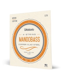 Cuerdas Mandobajo D'Addario EJ79 Copper Mandobass Strings 49-130 (Juego)
