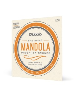 Cuerdas Mandola D'Addario EJ76 Phosphor Bronze Mandola Strings Medium 15-52 (Juego)