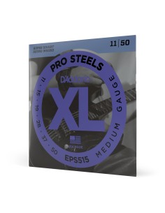 Cuerdas Guitarra Electrica D'Addario EPS515 Pro Steels Electric Guitar Strings Medium 11-50 (Juego)
